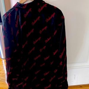 Balencigia silk shirt oversized woman blouse